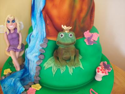 Frog Prince Fairy Birthday Cake