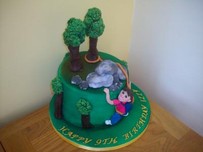 Rock Climbing Birthday Cake