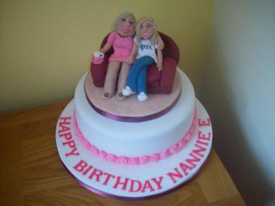 Grandma and Grandaughter Cake