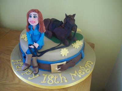 Lady and Horse Cake
