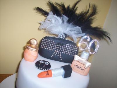 Diamante Handbag Perfume Cake Topper