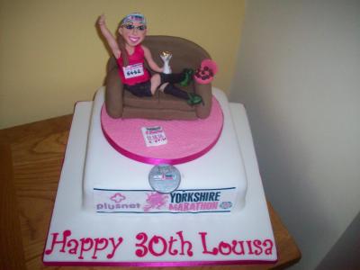 Marathon Lady Cake