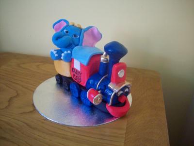 Train and Dumbo Cake Topper