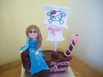 Princess and Pirates Cake Topper