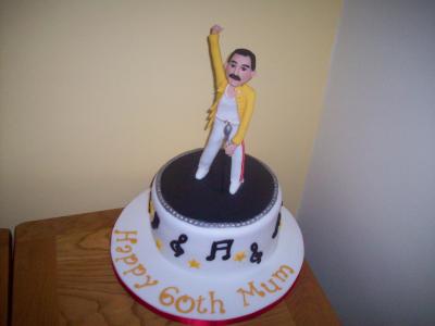 Freddie Mercury Music Cake