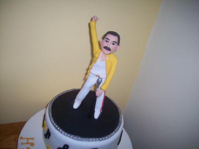 Freddie Mercury Cake Topper