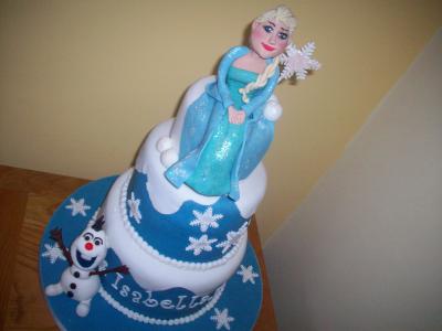 Frozen Elsa Birthday Cake