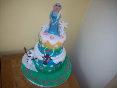 Frozen Elsa Olaf Birthday Cake