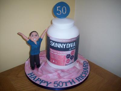 50th Birthday Cake for the Inventor of Skinny Diva