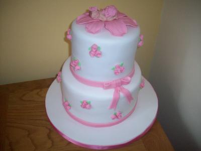 Roses Baby Shower Cake