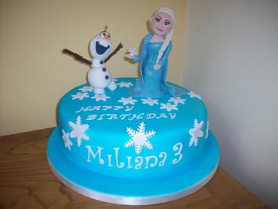 Frozen Elsa Olaf Birthday Cake