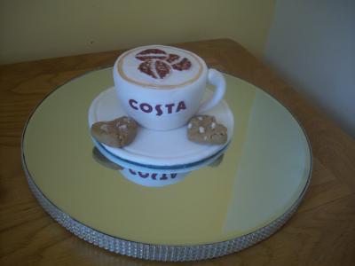 Costa Coffee Cup Cake Topper