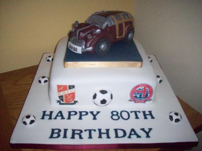 Morris Minor Vintage Car Cake