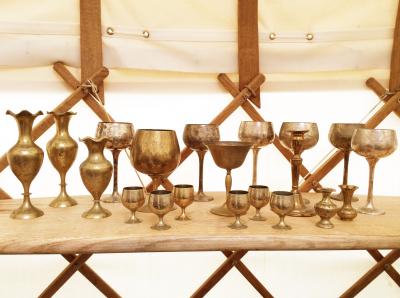 Wedding Yurts Props - Brass