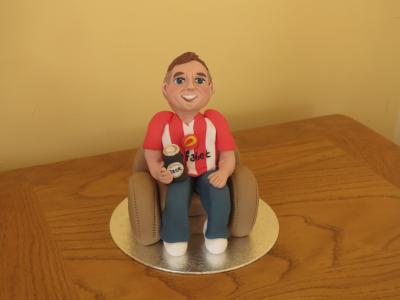 Sunderland Football Supporter Cake Topper