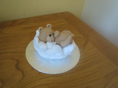 Teddy Bear in the clouds Cake Topper
