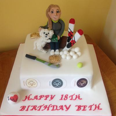 Lady Sports Activities Cake