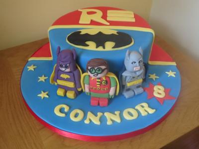 Batman Batgirl Robin Cake