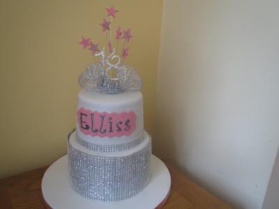 Diamante 18th Birthday Cake