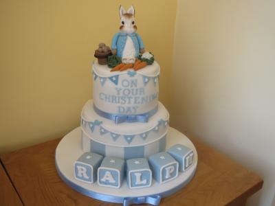 Peter Rabbit Christening Cake