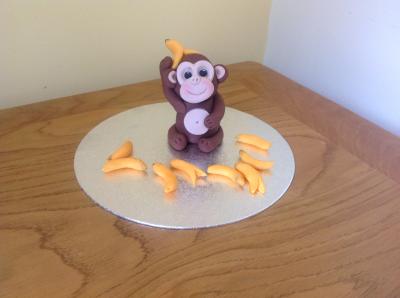 Monkey and Bananas Cake Topper