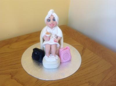 Lady Beauty Spa Pamper Cake Topper