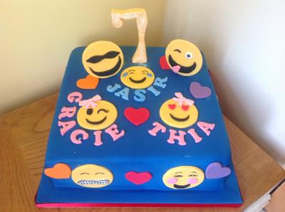 Emoji Birthday Cake