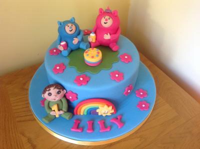 Billy and Bam Bam Rainbow Cake