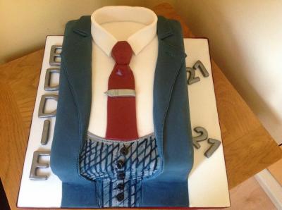 Man Suit and Tie Cake