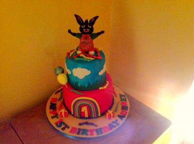 Bing Bunny Birthday Cake
