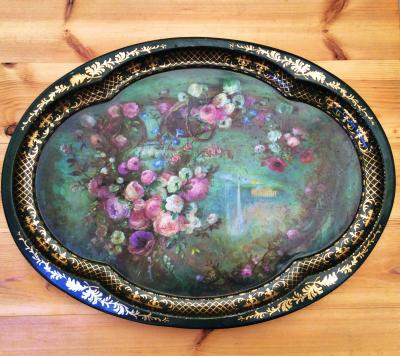 Wedding Yurts Props - Vintage Floral Trays