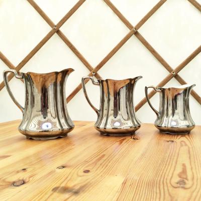 Wedding Yurts Props - Silver Jugs