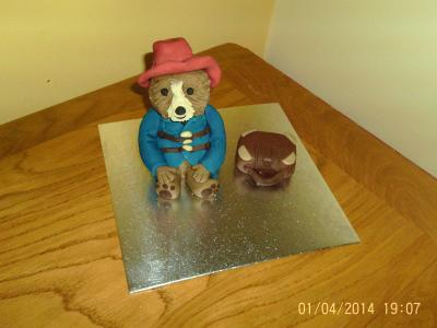 Paddington Bear with Suitcase Cake Topper