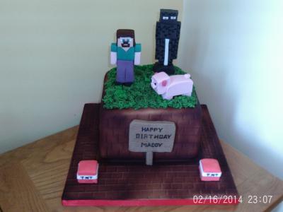 Mine Craft Birthday Cake