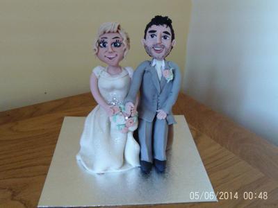 Bride and Groom Wedding Cake Topper