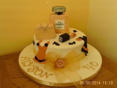 Ladies Perfume Handbag 40th Birthday Cake