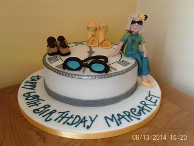 Travelling 50th Birthday Cake