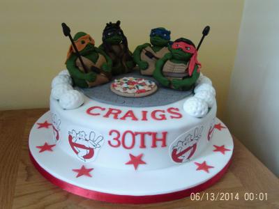 Ninja Turtles Birthday Novelty Cake