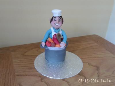 Happy Chef Cake Topper