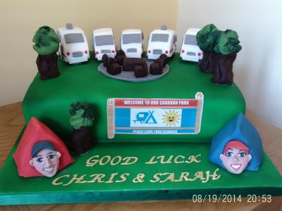 Caravan Park Cake