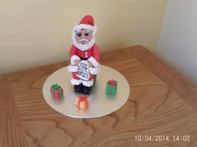 Santa Father Christmas Cake Topper