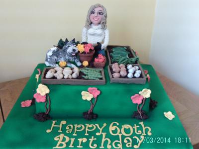 Lady Gardener Allotment Cake