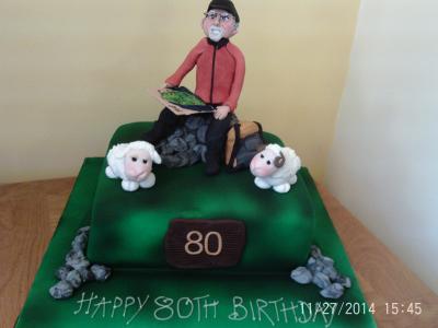 Rambling Walking Hiking Lakeside Cake