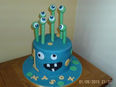 Little Monster Birthday Cake