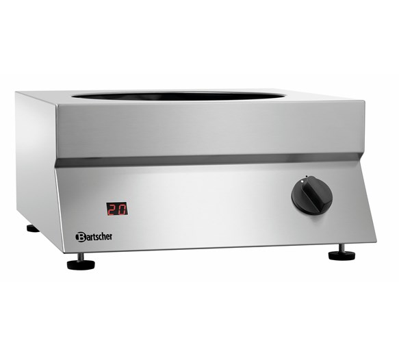 Bartscher Powerful 7kW Heavy Duty Induction Wok Hob 3 Phase