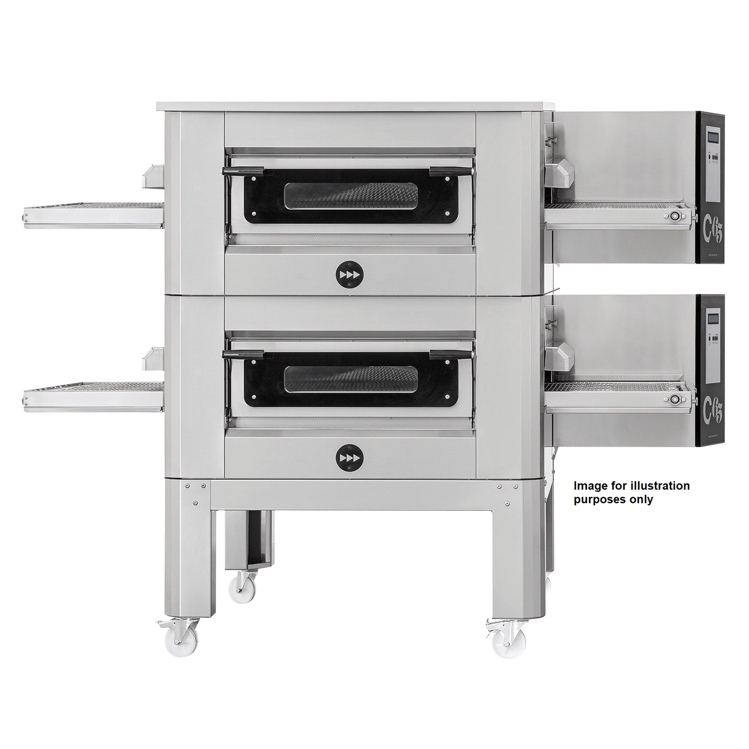 Italinox Prisma 20" Belt Electric Conveyor Pizza Oven C/50 With Free Stand Single Phase Electric