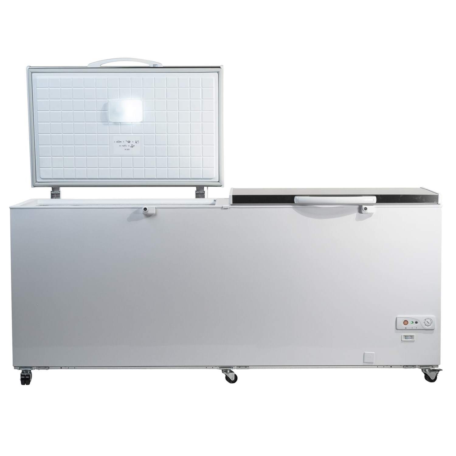 Contender 655L Capacity Twin Lid Chest Freezer