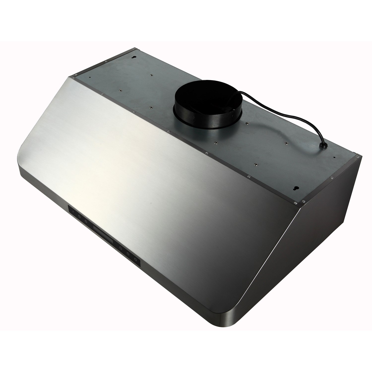 Quattro 900mm Compact Commercial Extractor Hood with Motor, Filters, Lights