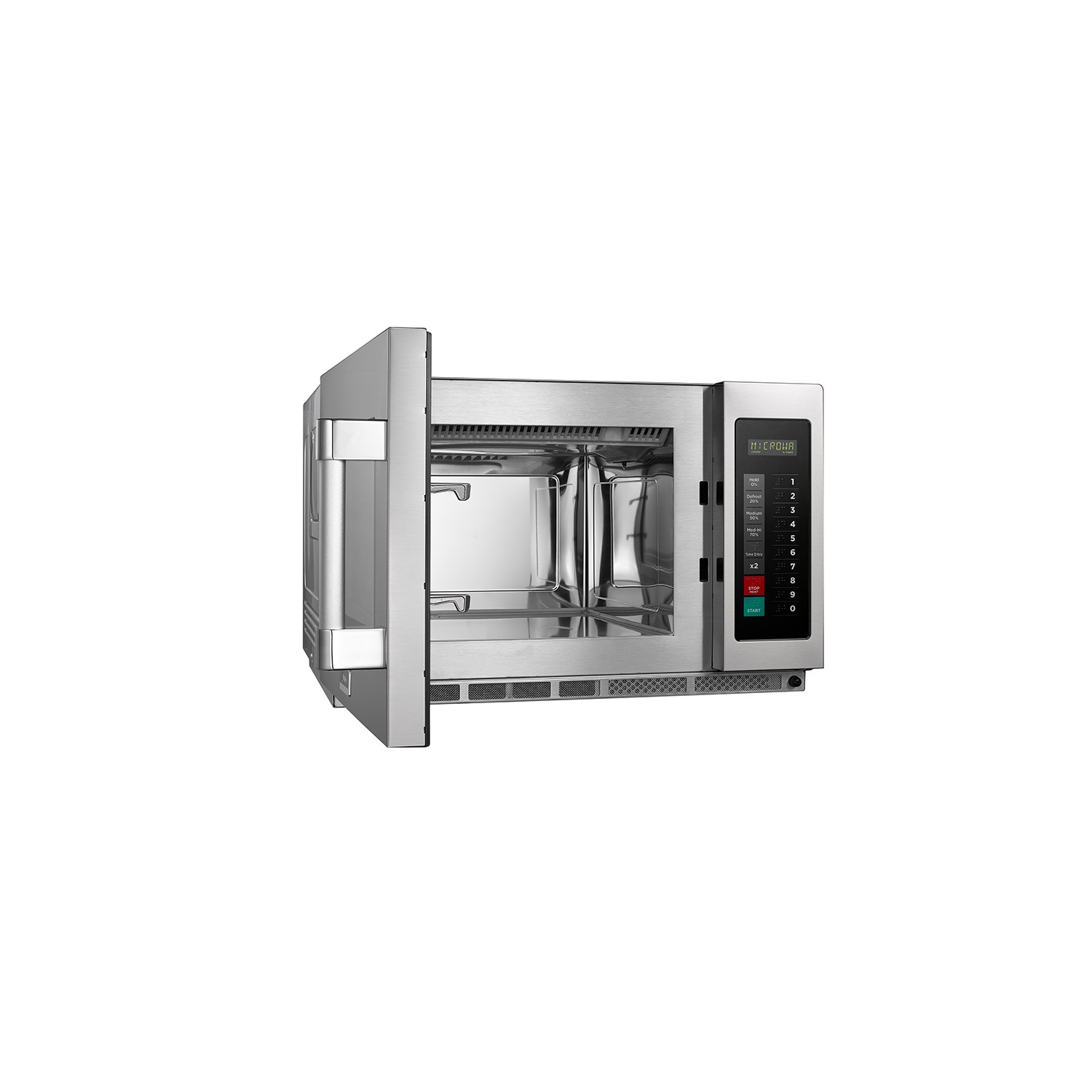 Quattro 1800w 34ltr Stackable Commercial Microwave Oven Heavy Duty