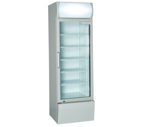 S-Pro 360ltr Commercial Glass Door Fridge With Canopy - 13cu ft